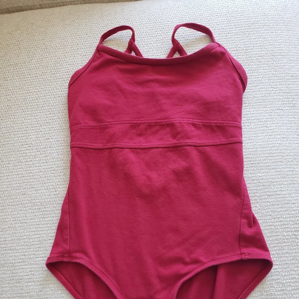 Red Leotard with Strappy Back - XS